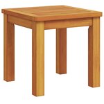 vidaXL Table d'appoint Marron 35 x 35 x 34 cm Bois d'acacia massif