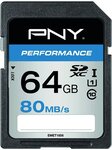 Carte mémoire Secure Digital (SD) PNY Performance 64Go Class 10 UHS-I