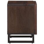 vidaXL Tables de chevet 2 Pièces 40x34x46 cm bois de manguier massif