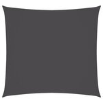 vidaXL Parasol en tissu oxford carré 3x3 m anthracite