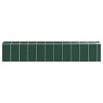 vidaXL Abri de jardin vert 191x980x198 cm acier galvanisé