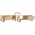 vidaXL Table basse Chêne sonoma 90x50x36 5 cm Bois d'ingénierie