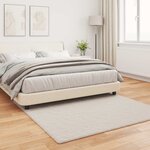vidaXL Tapis en Fourrure Synthétique de Lapin Olite Beige 120 x 120 cm