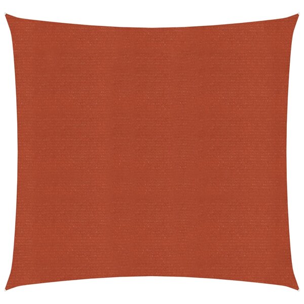 vidaXL Voile d'ombrage 160 g/m² Terre cuite 2x2 m PEHD