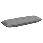 vidaXL Coussin de Dos Gris clair 140 x 19 x 50 cm tissu