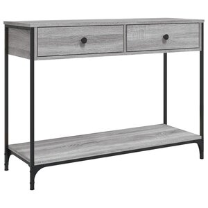 vidaXL Table console sonoma gris 100x34 5x75 cm bois d'ingénierie