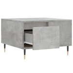vidaXL Table basse gris béton 55x55x36 5 cm bois d'ingénierie