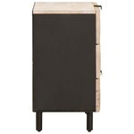 vidaXL Cabinet de chevet Blanc 50 x 33 x 62 cm Bois de mangue massif