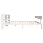 vidaXL Cadre de lit sans matelas blanc 200x200 cm bois massif de pin