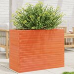vidaXL Jardinière cire marron 90x40x68 5 cm bois de pin massif
