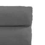 vidaXL Chaises à manger lot de 4 gris foncé tissu