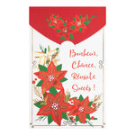 Carte De Vœux Surprise Poinsetia - Draeger paris
