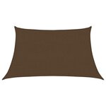 vidaXL Voile d'ombrage 160 g/m² Marron 3/4x2 m PEHD