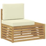vidaXL Ensemble de canapés d'extérieur Blanc 213 5 x 154 5 x 73 cm