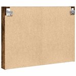 vidaXL Armoire à vitrine chêne fumé 80x8 5x58 cm bois d'ingénierie