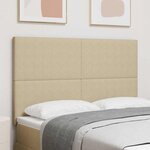 vidaXL Tête de lit Vert gris clair 140 cm Tissu côtelé