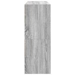 vidaXL Étagères à chaussures empilables 2 Pièces sonoma gris 89 5x30x40cm