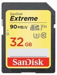 Carte mémoire Secure Digital (SD) Sandisk Extreme 32Go Classe 10