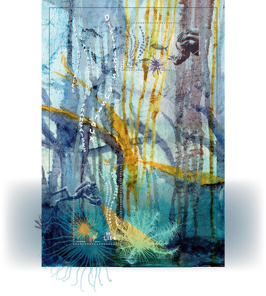 Bloc de 2 timbres TAAF - Programme Proteker