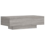 vidaXL Table basse sonoma gris 100x49 5x31 cm bois d'ingénierie