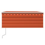 vidaXL Auvent rétractable automatique store 3 5x2 5 m Orange et marron