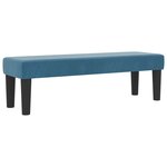 vidaXL Lit avec sommier avec matelas et banc bleu foncé 140x190 cm