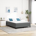 Matelas à ressorts ensachés vidaXL Gris clair Moyen 140x200x20 cm Tissu