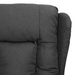 vidaXL Fauteuil Gris foncé Tissu