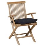 Madison Coussin de siège Toscane Basic 46x46 cm noir
