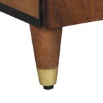 vidaXL Buffet marron miel 38 x 33.5 x 160 cm Bois de manguier massif