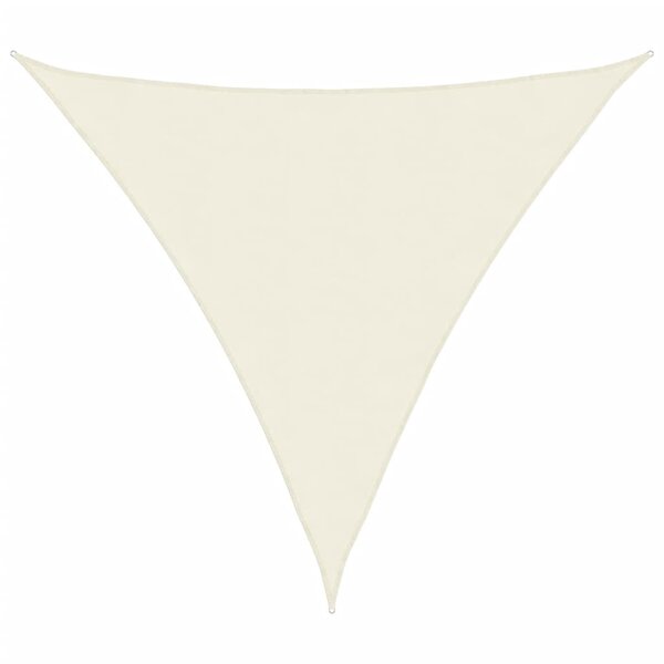 vidaXL Voile de parasol tissu oxford triangulaire 5x5x5 m crème