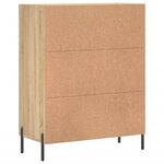 vidaXL Buffet chêne sonoma 69 5x34x90 cm bois d'ingénierie