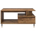 vidaXL Table basse Bois ancien 90 x 49 x 45 cm Bois d'ingénierie