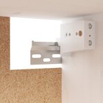 vidaXL Armoire murale Blanc 45x30x35 cm Bois de pin massif
