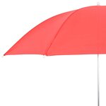 vidaXL Parapluie avec pince 2 Pièces Rouge brique Ø 105 x 86 cm