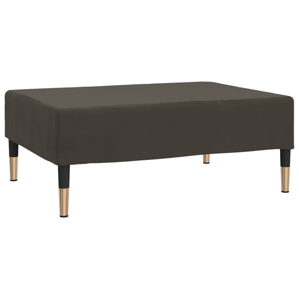 vidaXL Repose-pied Gris foncé 78x56x32 cm Velours