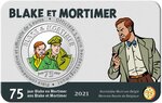 Pièce de monnaie 5 euro Belgique 2021 BU – Blake et Mortimer (colorisée)