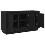 vidaXL Buffet Bois Noir 102x35x55 cm Bois D'ingénierie