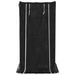 vidaXL Portant de bois de chauffage et housse de pluie acier galvanisé