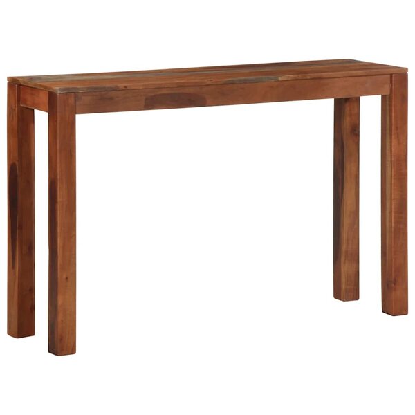 vidaXL Table console 120x30x76 cm bois massif d'acacia