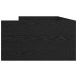vidaXL Cadre de lit avec tiroir Chêne noir 100 x 200 cm Pin massif