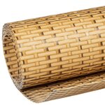 vidaXL Paravent de balcon marron clair 400x90 cm résine tressée