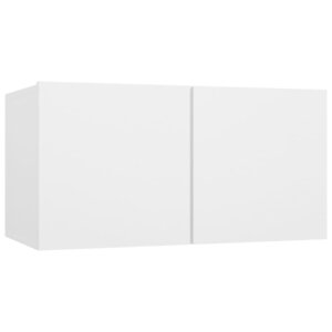 vidaXL Meuble TV suspendu Blanc 60x30x30 cm