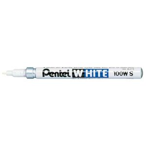 Marqueur permanent X100W S pointe ogive 1 0 mm Blanc PENTEL