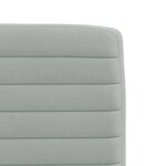 vidaXL Chaises à manger lot de 2 Gris clair Velours