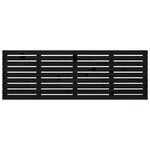 vidaXL Tête de lit murale Noir 166x3x63 cm Bois massif de pin