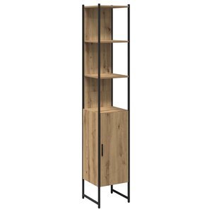 Cabinet de salle de bain vidaXL Chêne Artisan 33x33x185 5 cm Bois d'ingénierie