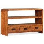 vidaXL Meuble TV Bois d'acacia solide 90 x 30 x 55 cm