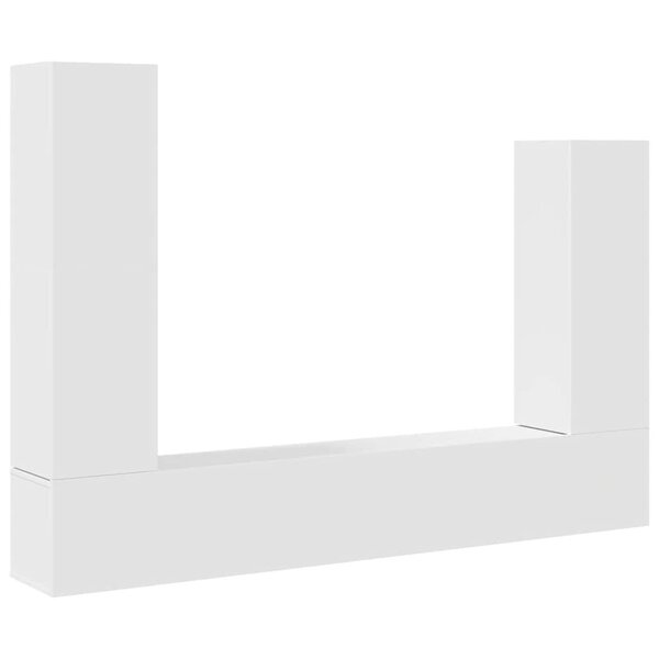 vidaXL Ensemble de meubles TV 4 Pièces Blanc Bois d'ingénierie