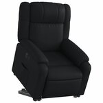 vidaXL Fauteuil inclinable électrique noir similicuir